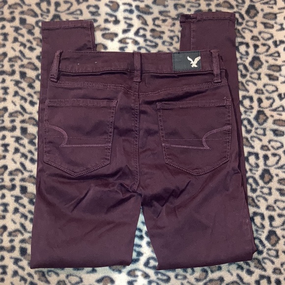 2 for $35 AMERICAN EAGLE Pants Women’s Size 00 Short AE HI-RISE JEGGINGS Sateen - Picture 6 of 11